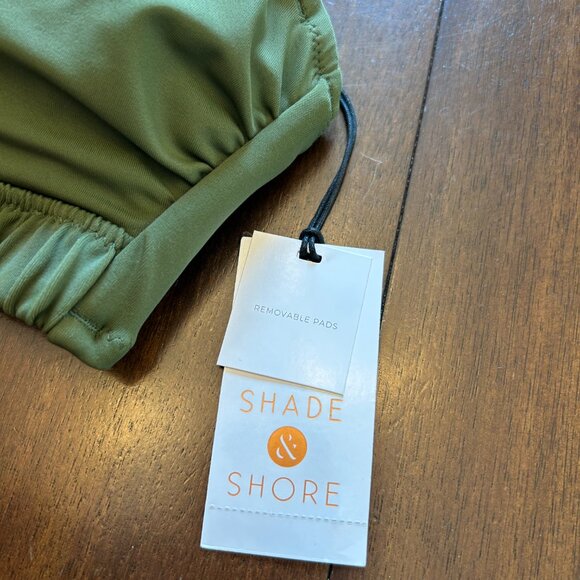 NWT Shade & Shore Bikini Top Green 34B - Picture 5 of 9
